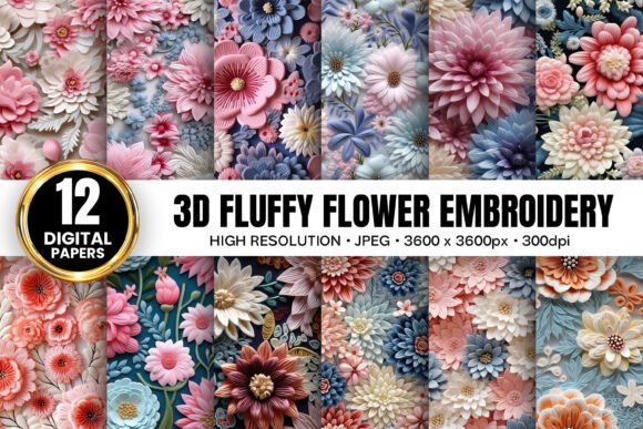 3D Fluffy Floral Embroidery: A Designer's Review