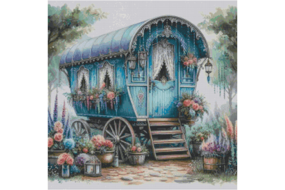 Caravan Counted Cross Stitch for Apparel