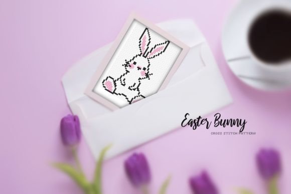 Charming Easter Bunny Cross Stitch Pattern 3
