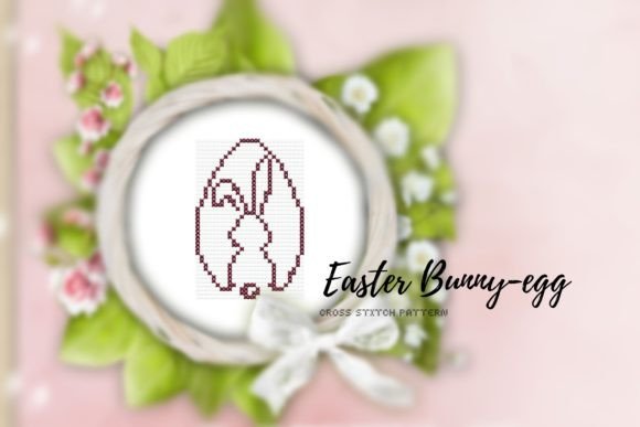 Easter Bunny Egg: A Charming Cross Stitch Design