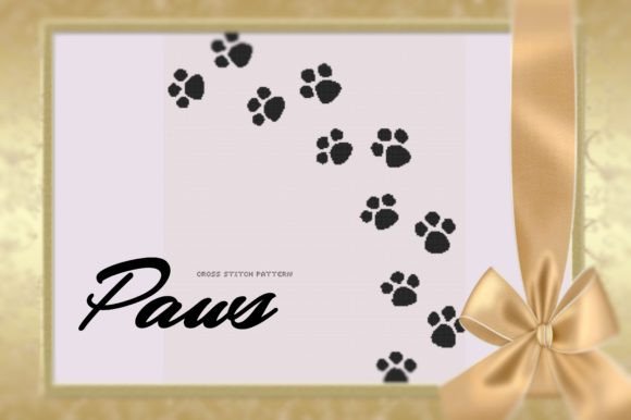 Paws. Cross Stitch Pattern for Pet Lovers