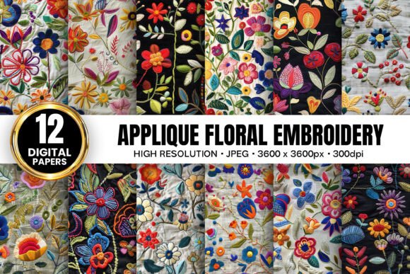 Review: Applique Floral Hand Embroidery Patterns