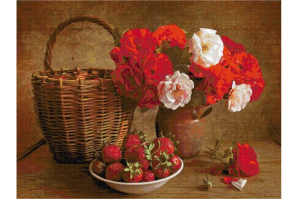 Review of Counted Cross Stitch Pattern-Flowers 143