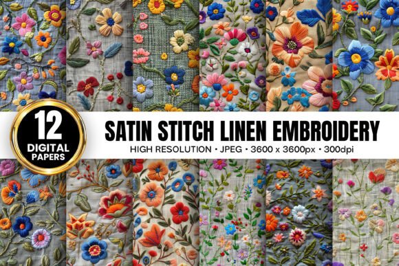 Review: Satin Stitch Linen Embroidery Patterns