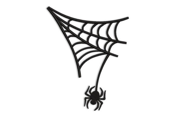 Spider Web: A Delicate and Intricate Embroidery Design