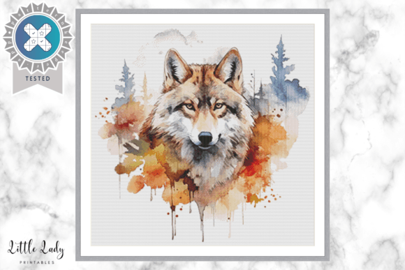 Wolf Fall Cross Stitch Pattern PDF Review